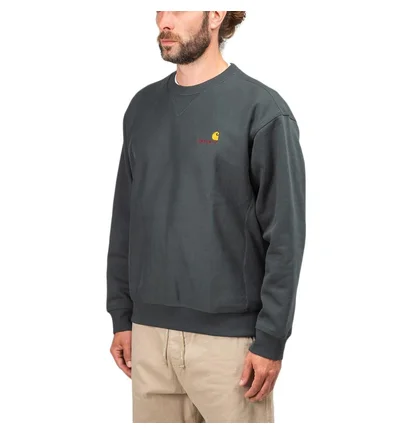 Carhartt WIP American Script Sweatshirt (Dunkelgrau)
