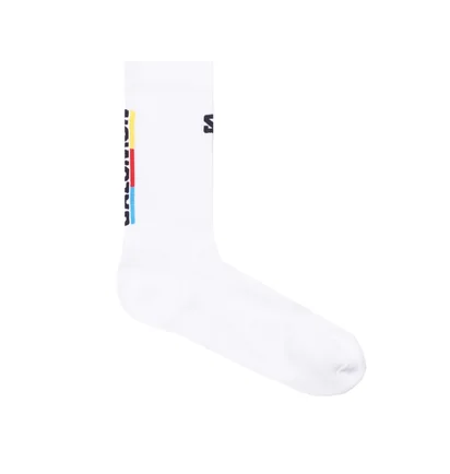 Salomon Pulse Race Flag Crew Socken (Weiß)