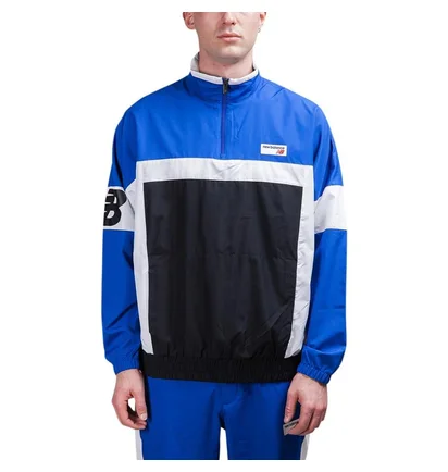 New Balance Athletics Windbreaker Pullover (Blau / Weiß)