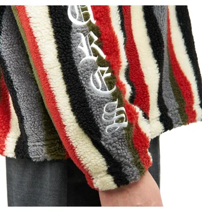 Pleasures Old E Quarter Zip Sherpa Pullover (Multi)