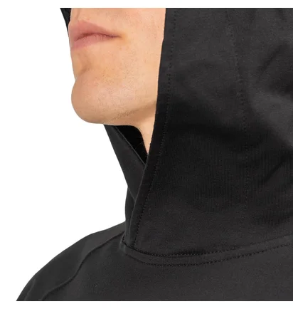 Stone Island Ghost Piece Cotton Stretch Fleece Hoodie (Schwarz)