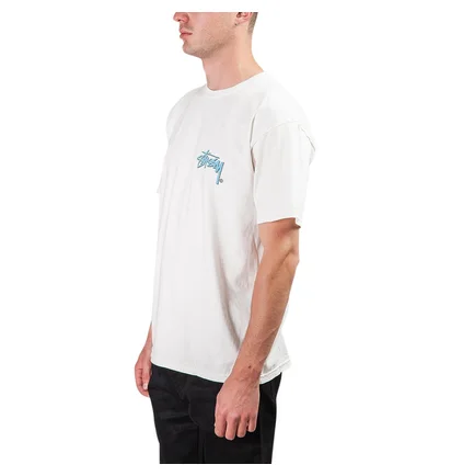 Stüssy Stock C. Pig Dyed Tee (Weiß)