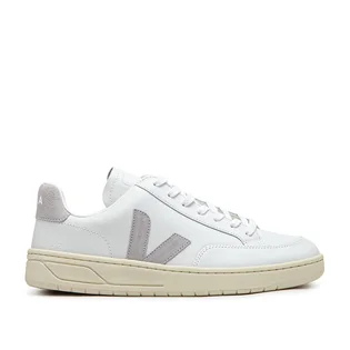 Veja V-12 Leather (Weiß / Grau)