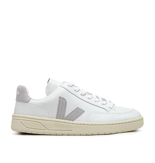 Veja V-12 Leather (Weiß / Grau)