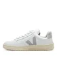 Veja V-12 Leather (Weiß / Grau)