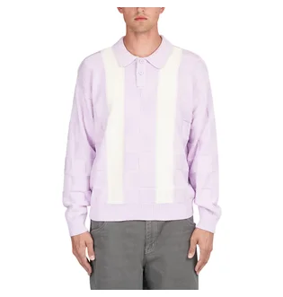 Obey Albert Polo Sweater (Flieder / Beige)
