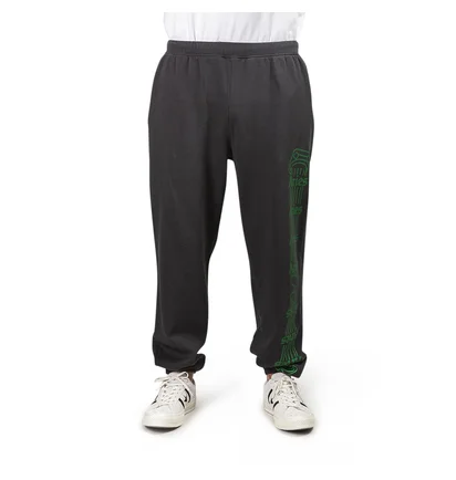Aries Column Sweatpants (Dunkelgrau / Grün)