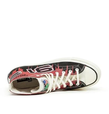 Converse x Chinatown Market 'Bulls Championship Jacket' Chuck 70 Hi (Rot / Schwarz)