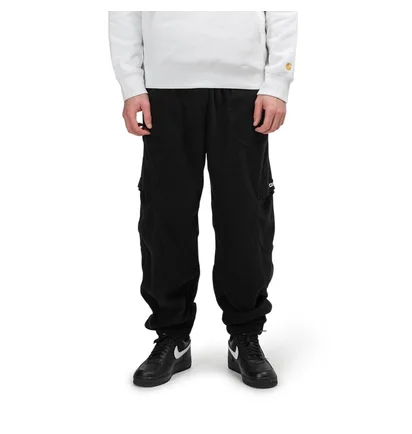 Dime Fleece Round Cargo Pants (Schwarz)