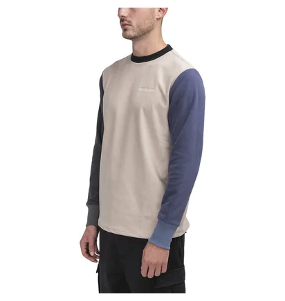 Aimé Leon Dore Color Blocked Fleece Longsleeve (Cream)