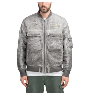 Liberaiders Overdyed Bomber Jacket (Schwarz / Grau)