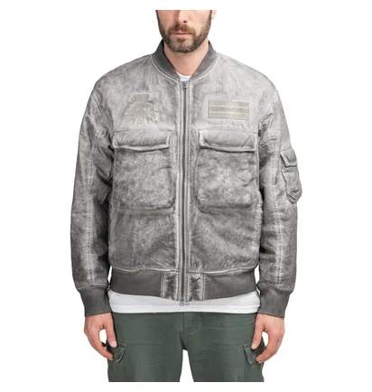 Liberaiders Overdyed Bomber Jacket (Schwarz / Grau)