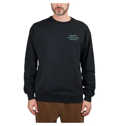 Western Hydrodynamic Research Worker Fleece Crew (Schwarz)