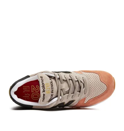 New Balance M670 YOR 'Made in England' (Nude / Pfirsich / Grau)