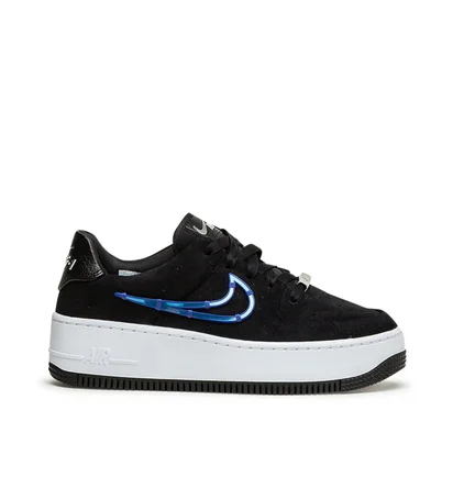 Nike WMNS Air Force 1 Sage Low LX (Schwarz / Weiß / Blau)