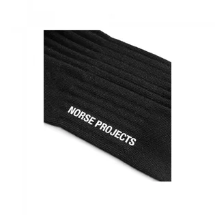 Norse Projects Bjarki Fine Rib Socks (Schwarz)