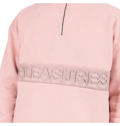 Pleasures Decline Quarter Zip Pullover (Rosa)