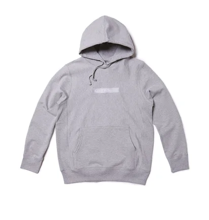 Raised by Wolves Box Logo Hoodie (Grau)