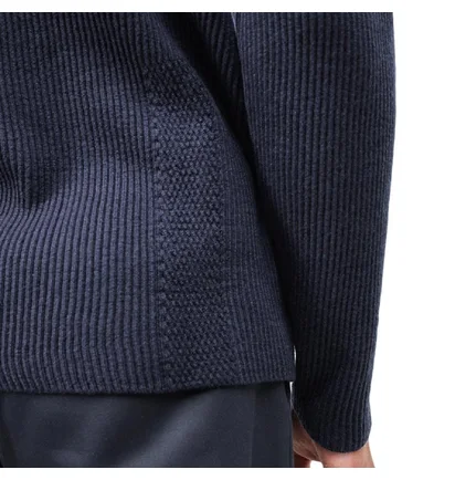 Stone Island Rib Wool Pullover (Navy)