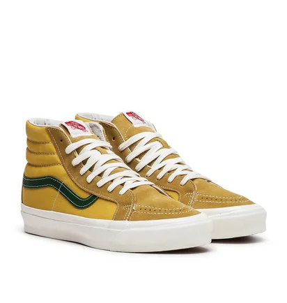 Vans Vault OG Sk8-Hi LX (Senf Gelb / Grün)