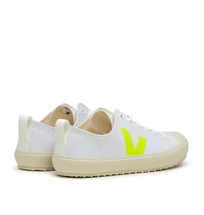 Veja Nova Canvas White Jaune Fluo (White / Yellow)