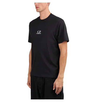 C.P. Company 30/1 Jersey Bold British Sailor T-Shirt (Schwarz)