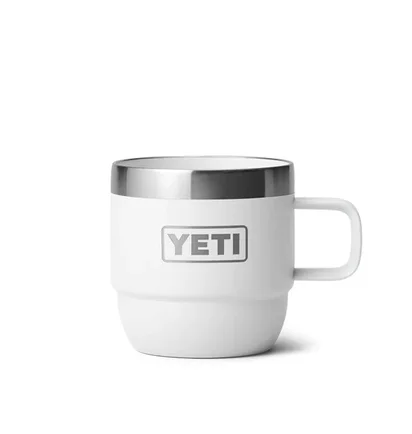 Yeti Rambler 6oz (177ml) Stackable Mugs (Weiß / Silber)