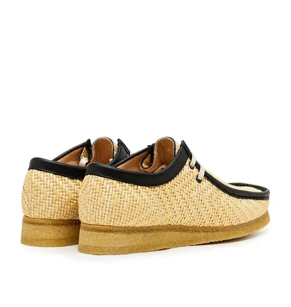 Clarks Originals Wallabees Natural Raffia (Beige / Schwarz)