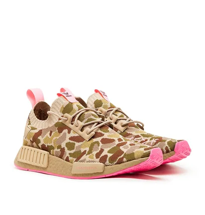 adidas NMD_R1 Primeknit 'Duck Camo' (Beige / Pink)