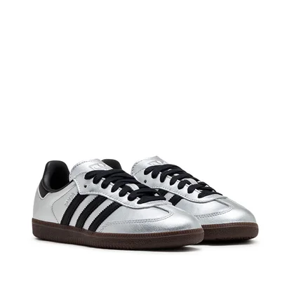 adidas WMNS Samba OG (Silber / Schwarz)