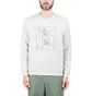 Norse Projects x Geoff McFetridge Vagn Boredom Logo Crewneck (Hellgrau)