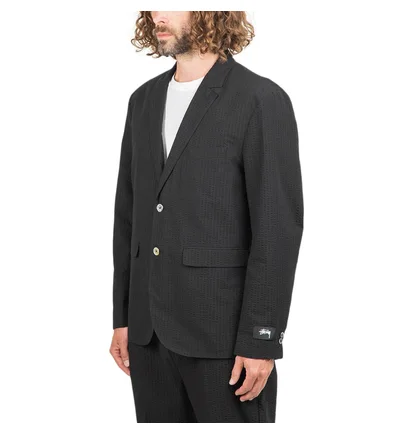 Stüssy Seersucker Sport Coat (Schwarz)
