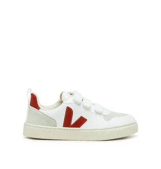 Veja Kids V-10 Velcro CWL (Weiß / Rot)