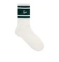 by Parra Signature Striped Crew Socks (Weiss / Grün)