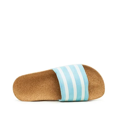 adidas Adilette W Cork (Hellblau / Weiß)