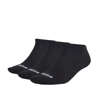 adidas Thin Linear Low-Cut Socken, 3 Paar (Schwarz)