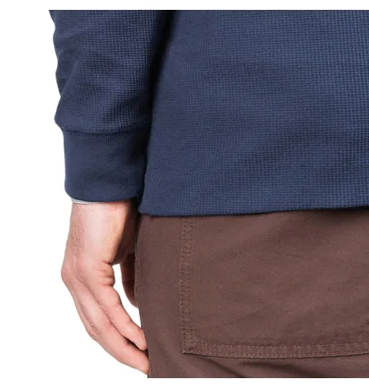 Norse Projects Johannes Compact Waffle Longsleeve (Navy)
