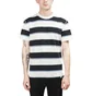 Norse Projects Johannes Textured Stripe Tee (Dunkelblau)
