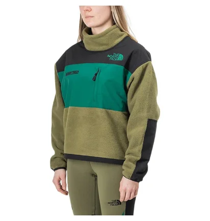 The North Face WMNS Steep Tech Fleece Pullover (Khaki / Schwarz)