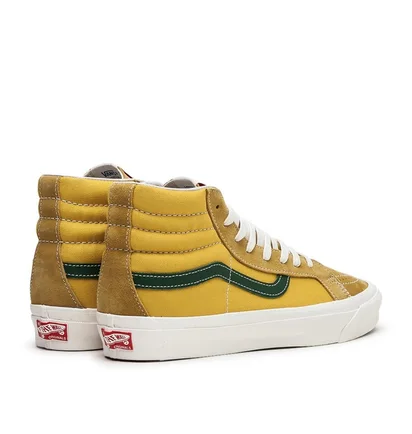 Vans Vault OG Sk8-Hi LX (Senf Gelb / Grün)