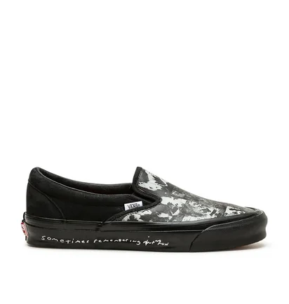 Vans Vault x Jim Goldberg UA OG Classic Slip-On LX (Schwarz)
