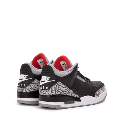 Air Jordan 3 Retro OG GS 'Black Cement' (Schwarz / Grau / Rot)