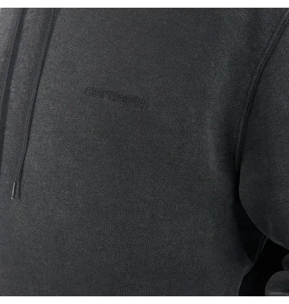 Carhartt WIP Hooded Mosby Script Sweatshirt (Schwarz)