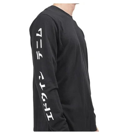 Edwin Gang II TS LS Cotton Single Jersey (Schwarz)
