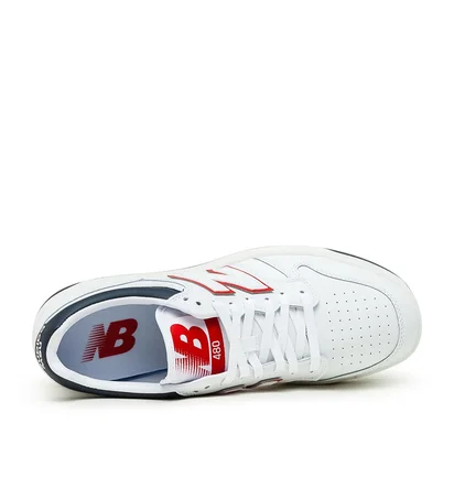 New Balance BB480 LWG (Weiß / Navy / Rot)