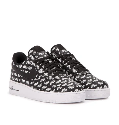 Nike Air Force 1 '07 Low QS 'Logos Pack' (Schwarz)