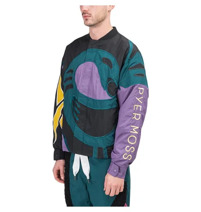 Reebok X Pyer Moss Sankofa Bomber (Schwarz / Teal / Lila)