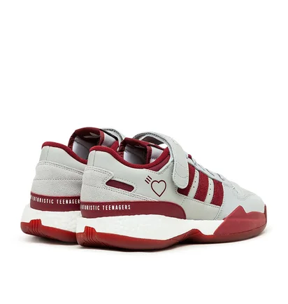 adidas x Human Made Forum Low (Grau / Rot)