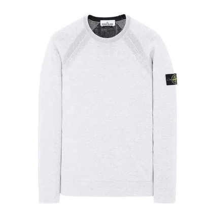 Stone Island Reversible Knit Pullover (Hellgrau)