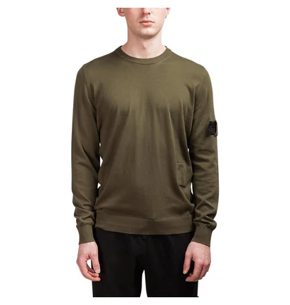 Stone Island Shadow Project Cotton Sweat Shirt (Olive)